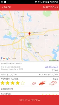 The Crawfish App android App screenshot 6