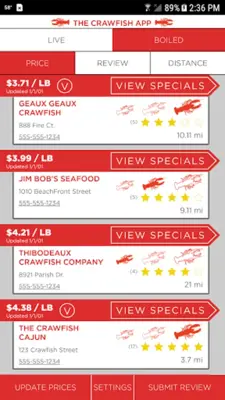 The Crawfish App android App screenshot 7